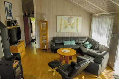 Ein Sitzbereich in der Unterkunft Ferienhaus Ausmina