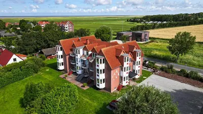 Das Gebäude in dem sich die Ferienwohnung befindet