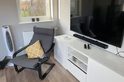 TV/Unterhaltungsangebot in der Unterkunft Ferienhaus Mellumplate 28