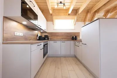 Küche/Küchenzeile in der Unterkunft Ferienhaus Mellumplate 24