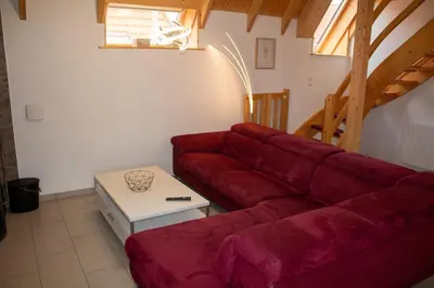 Ein Sitzbereich in der Unterkunft Ferienhaus 