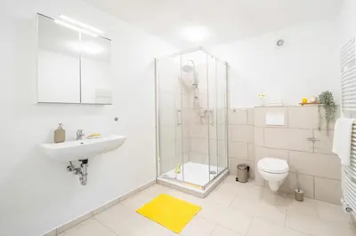 Ein Badezimmer in der Unterkunft Appartement Cappel Whg 8