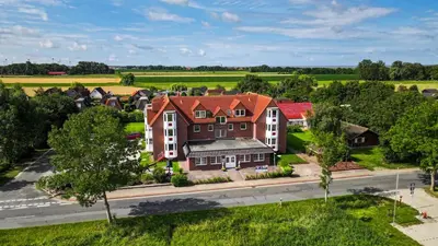 Das Gebäude in dem sich die Ferienwohnung befindet