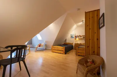 Ein Sitzbereich in der Unterkunft Appartement Sieltrift 33-32