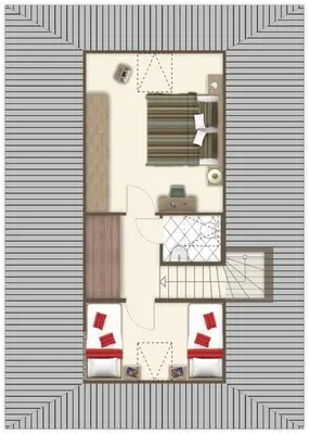 Grundriss der Unterkunft Ferienhaus Mellumplate 52