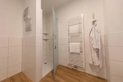 Ein Badezimmer in der Unterkunft Ferienwohnung 