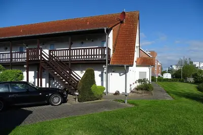 Das Gebäude in dem sich die Ferienwohnung befindet