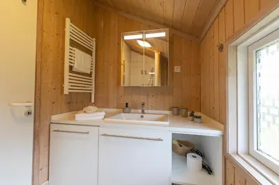 Ein Badezimmer in der Unterkunft Ferienhaus 