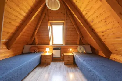 Ein Sitzbereich in der Unterkunft Ferienhaus Knechtsand 30