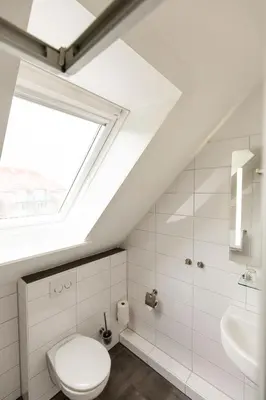 Ein Badezimmer in der Unterkunft Cuxlandhotel Studio 201