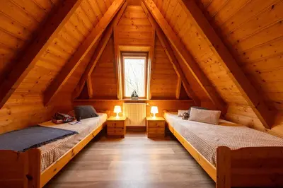 Ein Bett oder Betten in einem Zimmer der Unterkunft Ferienhaus Wittsand 30