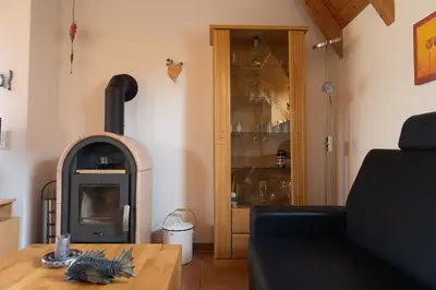 Ein Sitzbereich in der Unterkunft Ferienhaus 