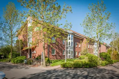 Das Gebäude in dem sich die Ferienwohnung befindet