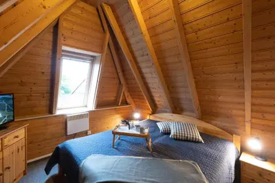 Ein Bett oder Betten in einem Zimmer der Unterkunft Ferienhaus Lale Andersen 26
