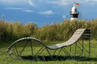 Ein Garten an der Unterkunft Ferienwohnung Lilli Marleen 7-03