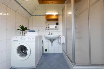 Ein Badezimmer in der Unterkunft Ferienhaus 