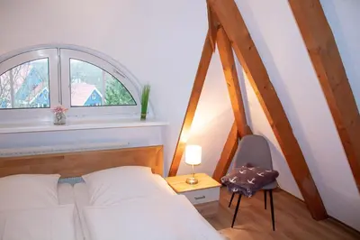 Ein Bett oder Betten in einem Zimmer der Unterkunft Appartement Achtern Diek 2-33