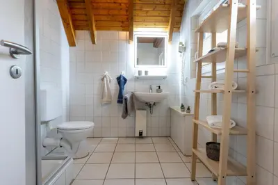 Ein Badezimmer in der Unterkunft Ferienhaus 