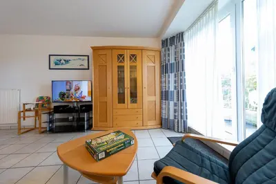 TV/Unterhaltungsangebot in der Unterkunft Ferienwohnung Kajediek 16-69