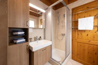 Ein Badezimmer in der Unterkunft Ferienhaus 