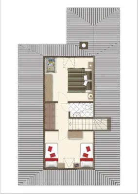 Grundriss der Unterkunft Ferienhaus 