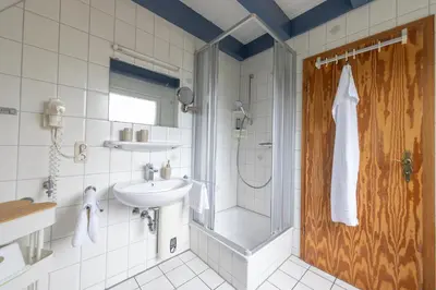 Ein Badezimmer in der Unterkunft Ferienhaus 