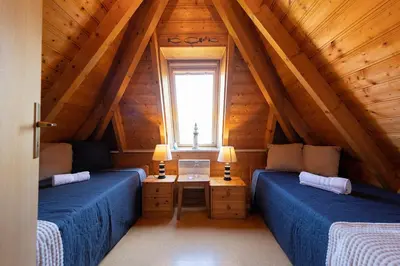 Ein Sitzbereich in der Unterkunft Ferienhaus Medemsand 04