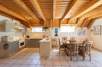 Küche/Küchenzeile in der Unterkunft Ferienhaus Medemsand 04