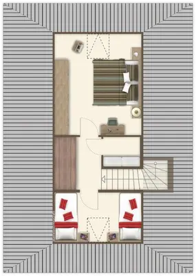 Grundriss der Unterkunft Ferienhaus 