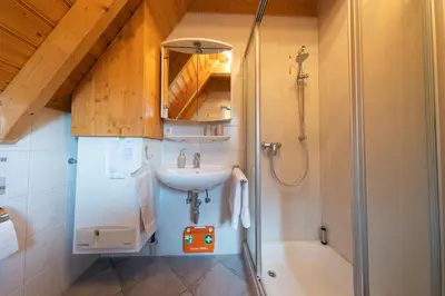 Ein Badezimmer in der Unterkunft Ferienhaus 