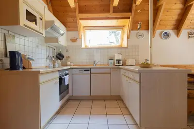 Küche/Küchenzeile in der Unterkunft Ferienhaus Medemsand 12