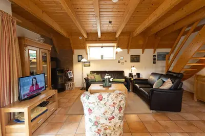 TV/Unterhaltungsangebot in der Unterkunft Ferienhaus Ostertill 01