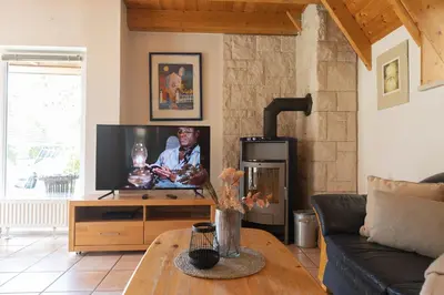 TV/Unterhaltungsangebot in der Unterkunft Ferienhaus Westertill 08