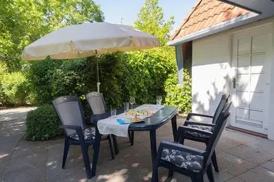 Ein Patio oder anderer Außenbereich in der Unterkunft Ferienhaus 