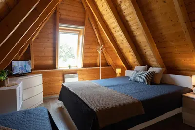 Ein Bett oder Betten in einem Zimmer der Unterkunft Ferienhaus Ostertill 15