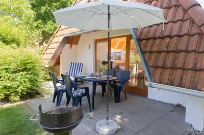 Ein Patio oder anderer Außenbereich in der Unterkunft Ferienhaus 