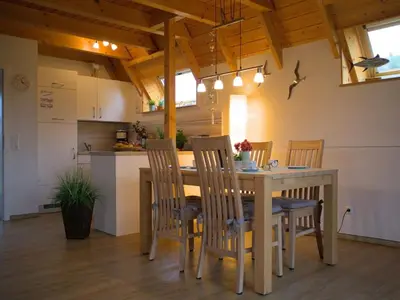 Küche/Küchenzeile in der Unterkunft Ferienhaus Antje