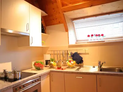 Küche/Küchenzeile in der Unterkunft Ferienhaus MoinMoin