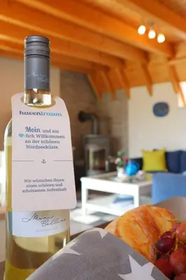 Getränke in der Unterkunft Ferienhaus Zimmers-Nordseehaus