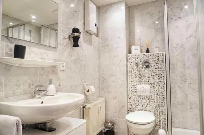 Ein Badezimmer in der Unterkunft Ferienwohnung Küstenliebe