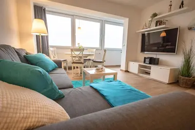 TV/Unterhaltungsangebot in der Unterkunft Strandhochhaus Sahlenburg FeWo C7