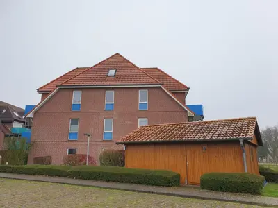 Das Gebäude in dem sich die Ferienwohnung befindet