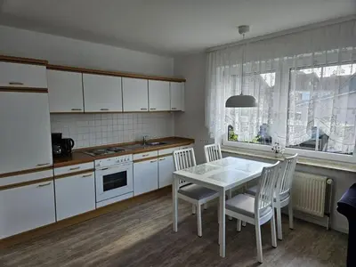 Küche/Küchenzeile in der Unterkunft Haus Nordseewind XL - Apartment 1