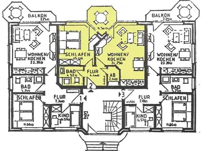 Grundriss der Unterkunft Haus Nordseewind - Apartment 2