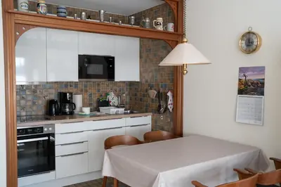 Küche/Küchenzeile in der Unterkunft Schloß Am Meer - Wohnung 26