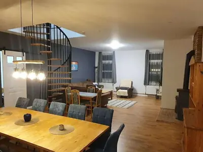 Ein Sitzbereich in der Unterkunft Holiday home Oase Balje