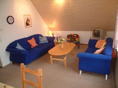 Ein Sitzbereich in der Unterkunft Haus Reni