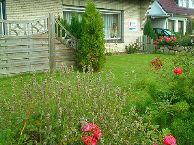 Ein Garten an der Unterkunft Haus Reni