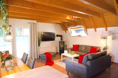 TV/Unterhaltungsangebot in der Unterkunft Ferienhaus Mika