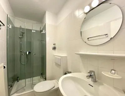 Ein Badezimmer in der Unterkunft Robbenplate, Whng. 10